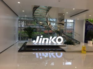 Jinko Solar is one of China's biggest producer of solar products