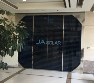 JA Solar is one of China's largest distributors of solar products