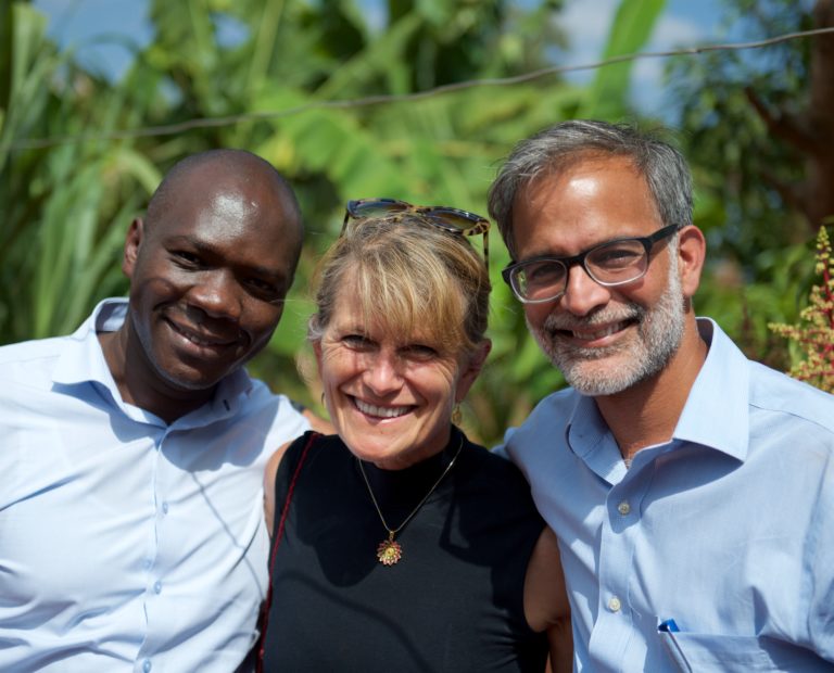 William Nyaoke of KawiSafi, Jacqueline Novogratz of Acumen, and Amar Inamdar of KawiSafi