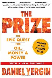 Book cover of Daniel Yergin's The Prize - a book on energy