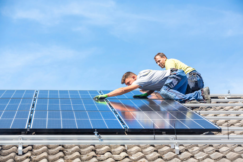 residential solar installation